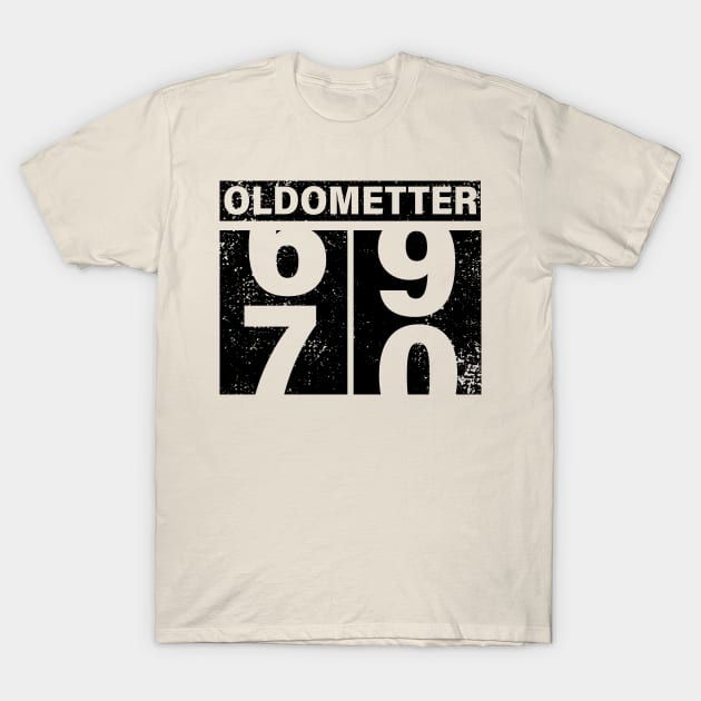 70th Birthday Oldometter Birthday Gift Idea T-Shirt by Salt88